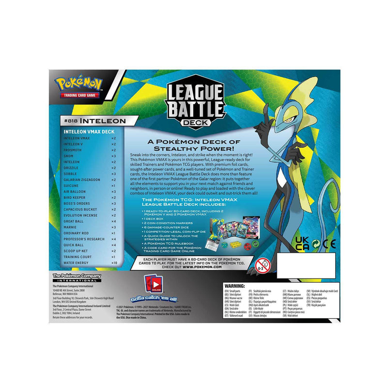 Pokémon TCG: Inteleon VMAX League Battle Deck - Duel Kingdom