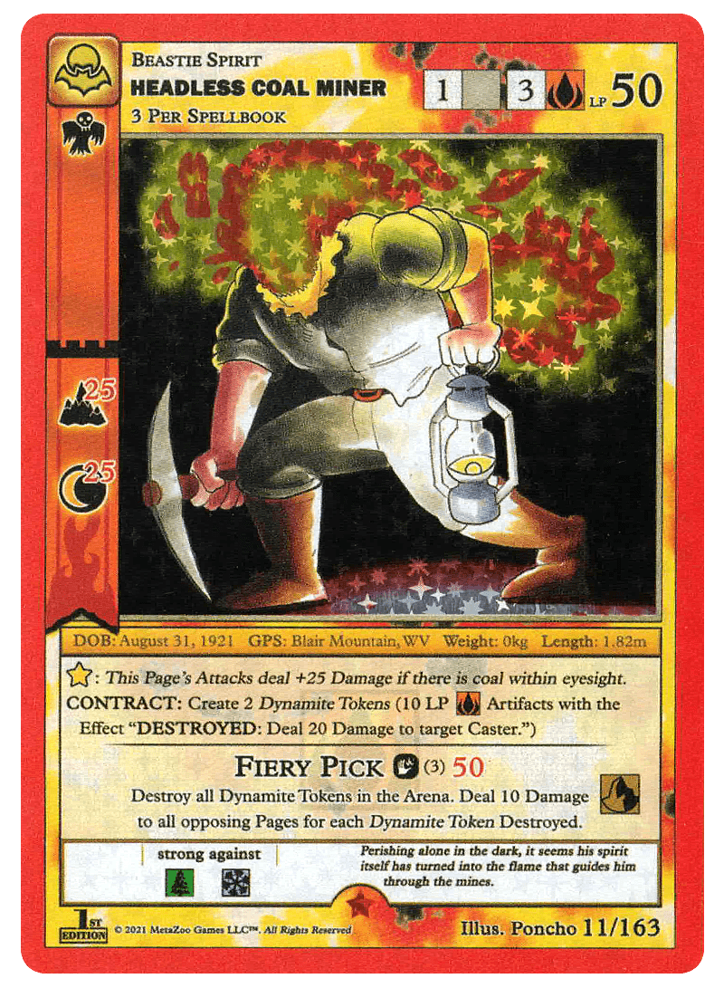 Headless Coal Miner [Cryptid Nation: Nightfall First Edition]