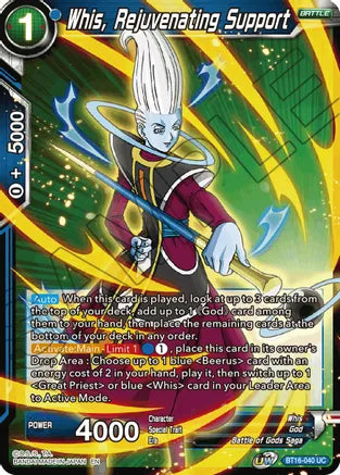 Whis, Rejuvenating Support [BT16-040]