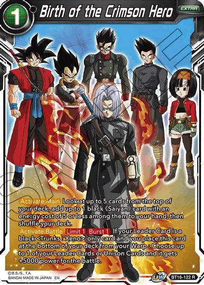 Birth of the Crimson Hero [BT16-122]