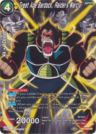 Great Ape Bardock, Raider's Warcry (Alternate Art) [DB1-061]