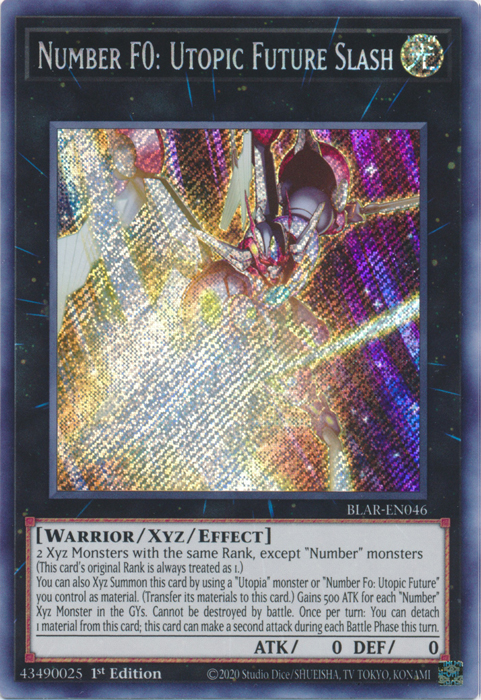 Number F0: Utopic Future Slash [BLAR-EN046] Secret Rare