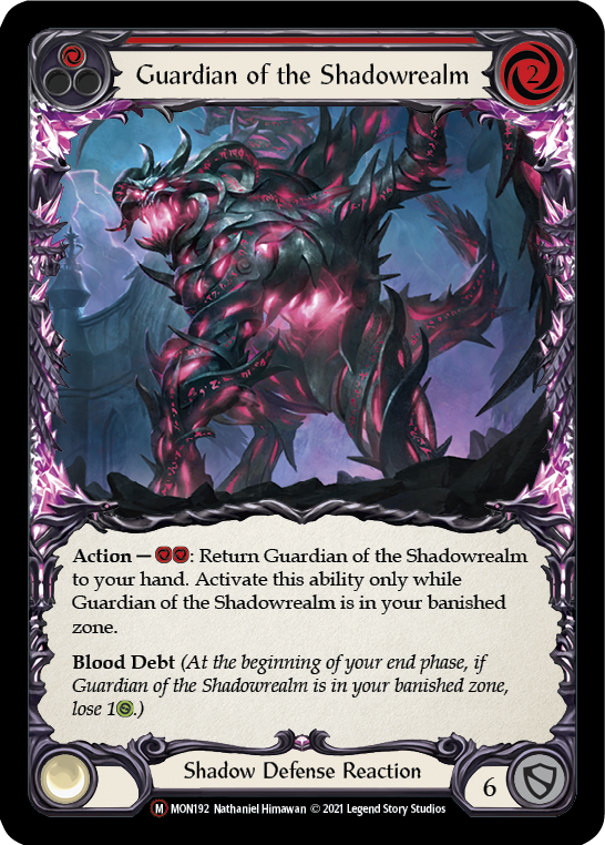 Guardian of the Shadowrealm (Rainbow Foil) [U-MON192-RF] Unlimited Edition Rainbow Foil