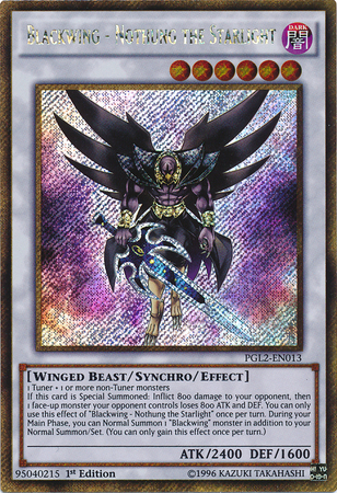 Blackwing - Nothung the Starlight [PGL2-EN013] Gold Secret Rare