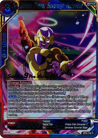 Golden Frieza, Sovereign Technique (Universal Onslaught) [BT9-106]