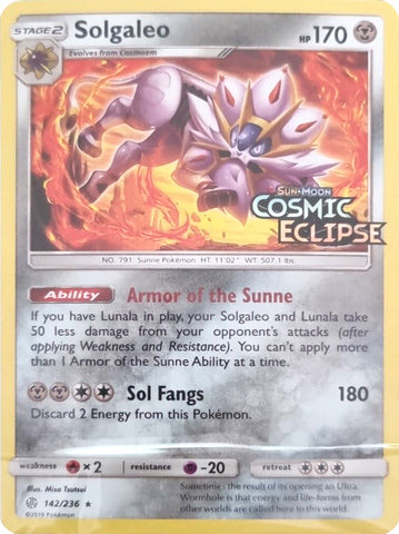 Solgaleo & Lunala Tag Team GX - 216/236 - Full Art Ultra Rare - Pokemon »  Pokemon Singles » Sun & Moon: Cosmic Eclipse - Blue Ox Games