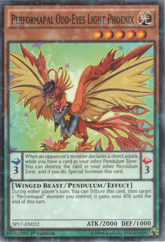 Performapal Odd-Eyes Light Phoenix (Starfoil) [SP17-EN032] Starfoil Rare