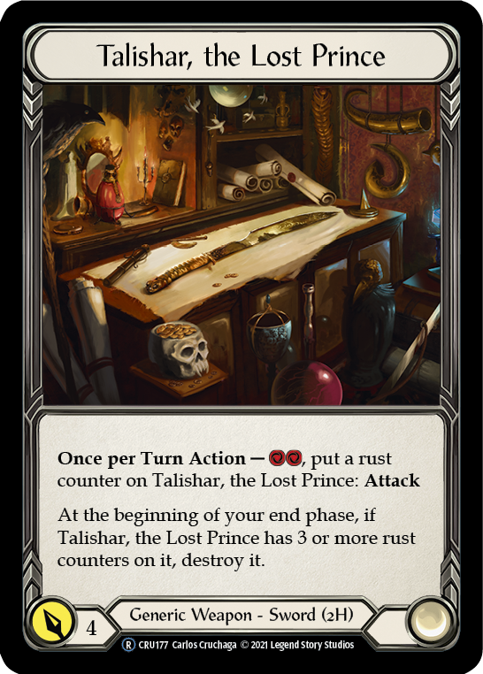 Talishar, the Lost Prince (Rainbow Foil) [CRU177-RF] Unlimited Rainbow Foil