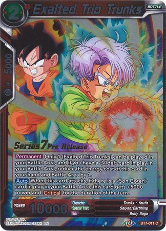 Exalted Trio Trunks (Assault of the Saiyans) [BT7-011_PR]