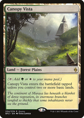 Canopy Vista (Promo) [Battle for Zendikar Promos]
