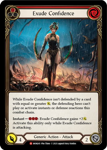 Exude Confidence (Rainbow Foil) [MON245-RF] 1st Edition Rainbow Foil