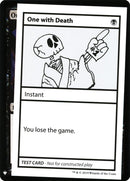 One With Death [Mystery Booster Playtest Cards]