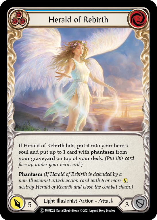 Herald of Rebirth (Blue) [U-MON022] Unlimited Edition Normal