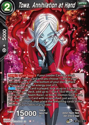 Towa, Annihilation at Hand [BT16-116]