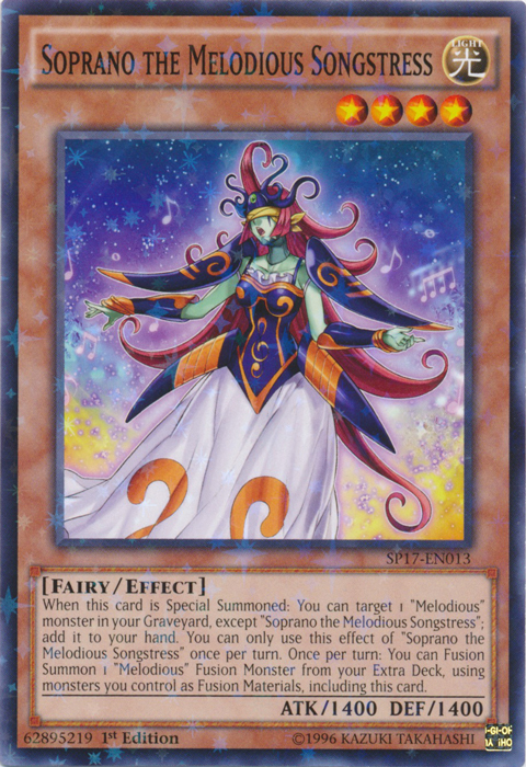 Soprano the Melodious Songstress (Starfoil) [SP17-EN013] Starfoil Rare