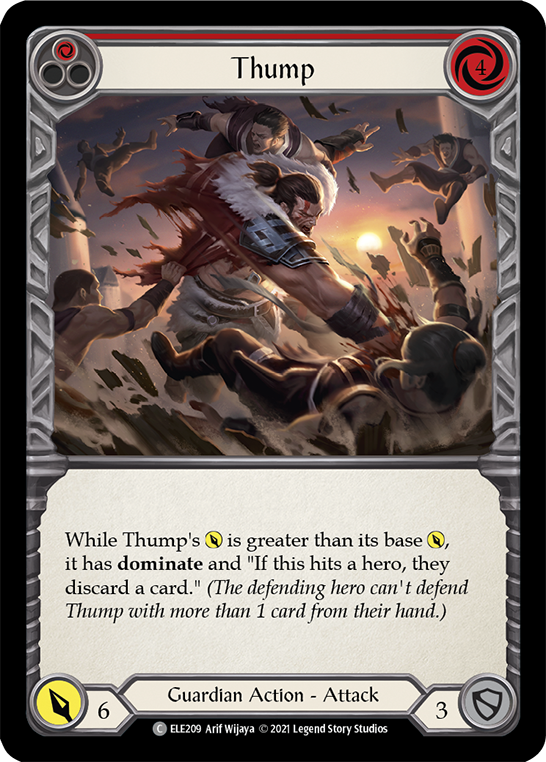 Thump (Red) [ELE209] 1st Edition Rainbow Foil