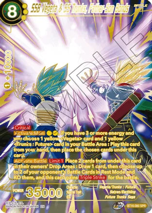 SSB Vegeta & SS Trunks, Father-Son Bonds (SPR) [BT16-080]