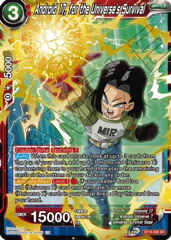 Android 17, for the Universe's Survival [BT16-008]