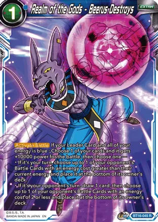 Realm of the Gods - Beerus Destroys [BT16-045]