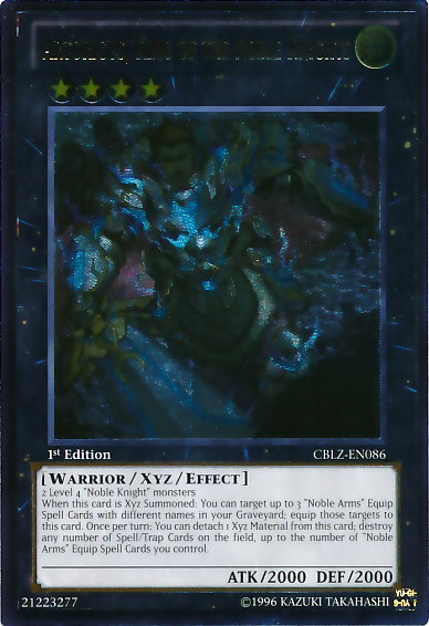 Artorigus, King of the Noble Knights (UTR) [CBLZ-EN086] Ultimate Rare
