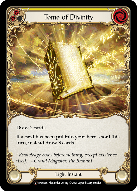 Tome of Divinity (Rainbow Foil) [U-MON065-RF] Unlimited Edition Rainbow Foil