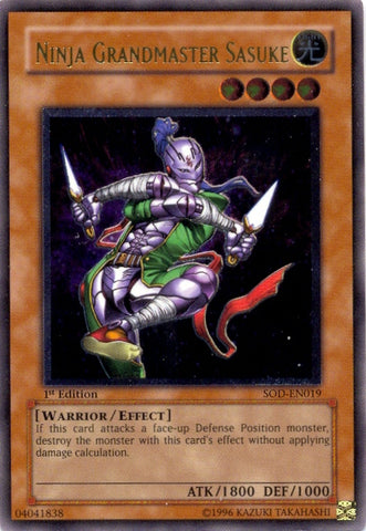 Ninja Grandmaster Sasuke (UTR) [SOD-EN019] Ultimate Rare
