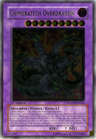 Chimeratech Overdragon (UTR) [POTD-EN034] Ultimate Rare