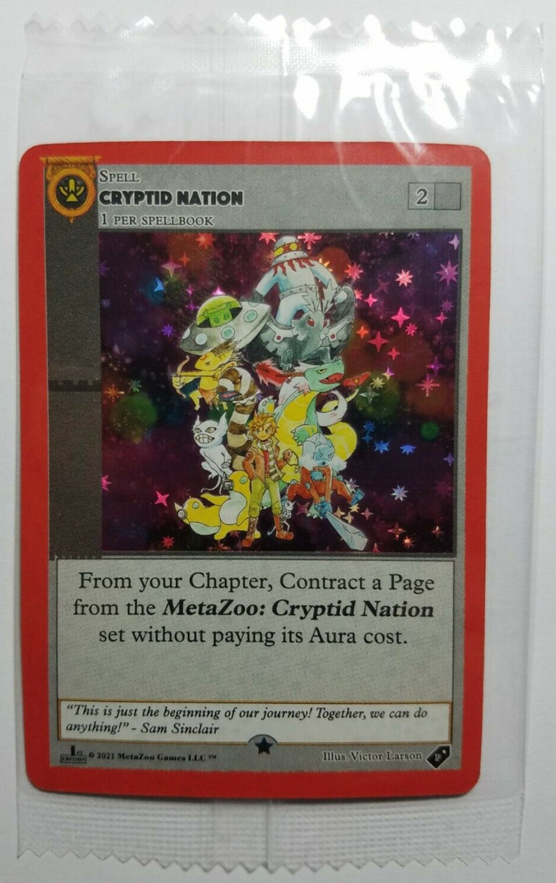 Cryptid Nation Sealed Promo Full Holo 1st Edition