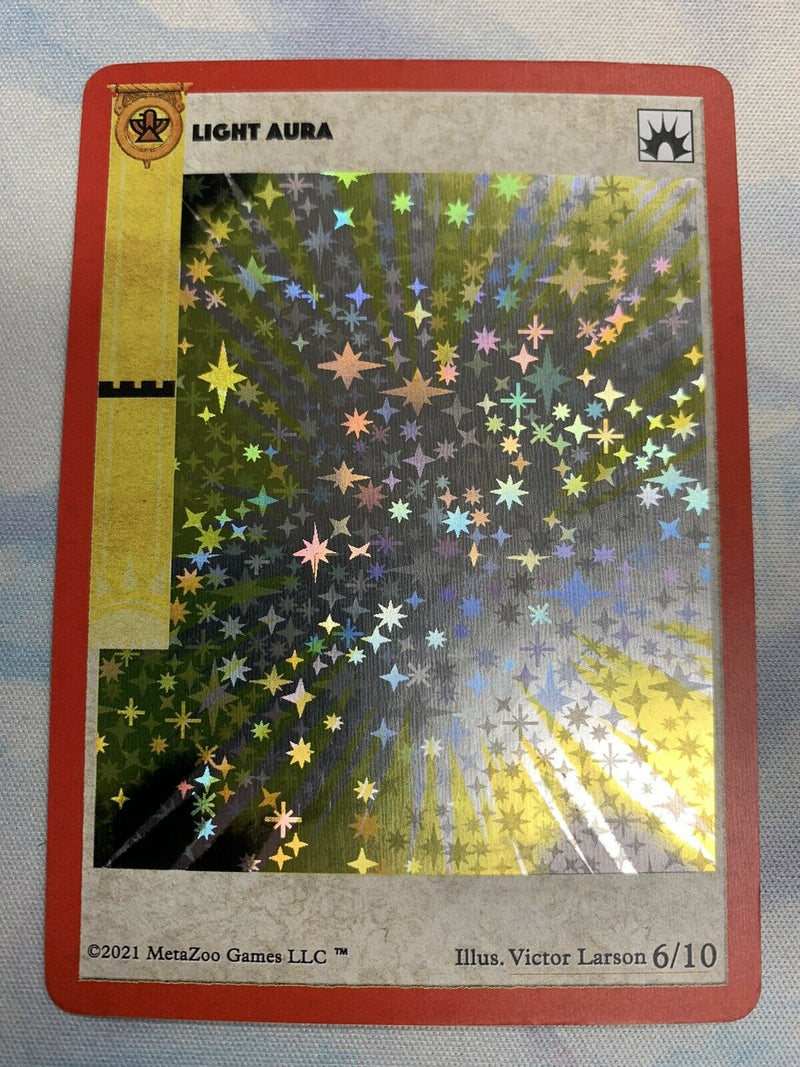 Light Aura Spellbook Extended Art Promo Full Holo 1st Edition